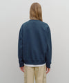 Marithé François Girbaud Lettering Logo Oversized Fit Sweatshirt Blue