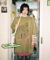 Nice Ghost Club Ghost Angels Photo Big Big Tee [Khaki]