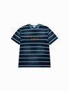ADLV Stripe Washed Point Logo Short Sleeve T-Shirt