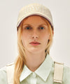 Marithé François Girbaud TYPO LOGO COLOR BLOCK COVERED CAP ivory