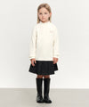 Marithé François Girbaud Kids Classic Logo Half Neck Long Sleeve - Ivory