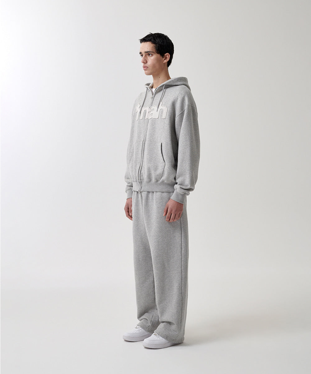 Mahagrid mah CUT OFF APPLIQUE SWEATPANT