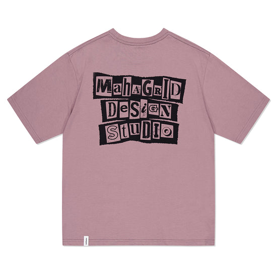 Mahagrid Ransom Note Tee [Pink]