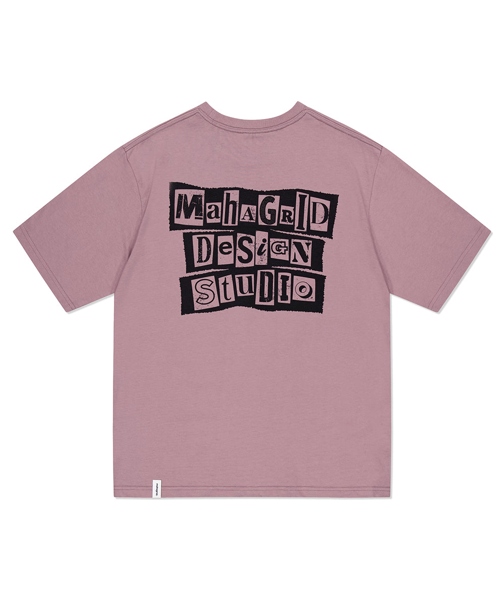 Mahagrid Ransom Note Tee [Pink]