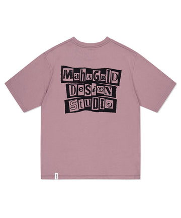 Mahagrid Ransom Note Tee [Pink]