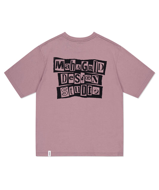 Mahagrid Ransom Note Tee [Pink]