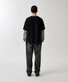Mahagrid Banner Logo Layered Long Sleeve T-Shirt [Black]