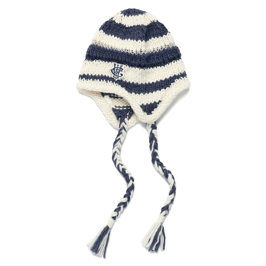 Cavish Striped Ear Flap Beanie