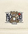 Marithé François Girbaud Kids Bear Classic Logo Fleece Bucket Hat Brown