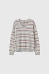 General Idea WOMAN Mix Stripe V-Neck Pullover