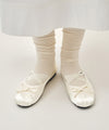 Marithé François Girbaud W CROSS BANDING RIBBON FLAT SHOES cream