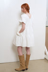 General Idea WOMAN Wrinkle Volume Puff One-Piece Dress