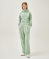 Marithé François Girbaud W SHADOW CLASSIC LOGO DYEING CROP HOODIE mint