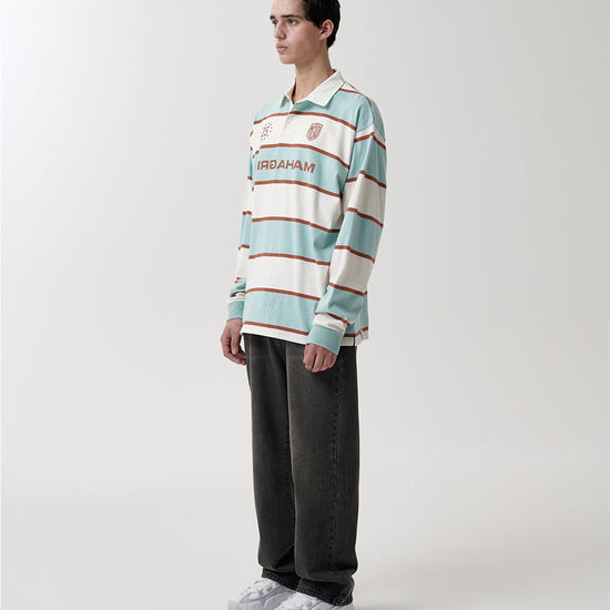 Mahagrid Stripe Rugby Shirt