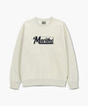 Marithé François Girbaud Applique Logo Oversized Sweatshirt (Brushed) Oatmeal