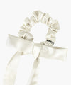 Marithé François Girbaud REGULAR LOGO SATIN HAIR RIBBON SCRUNCHIE 2PACK black