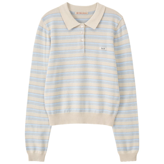 Bitter Cells Lolly Stripe Collar Knit