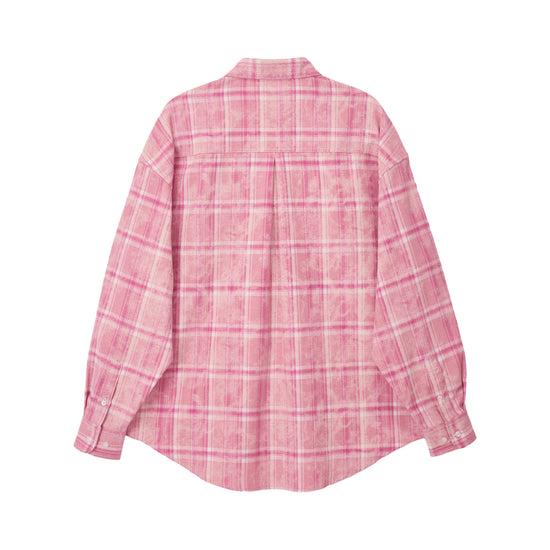 Bitter Cells Peach Check Shirt - Pink