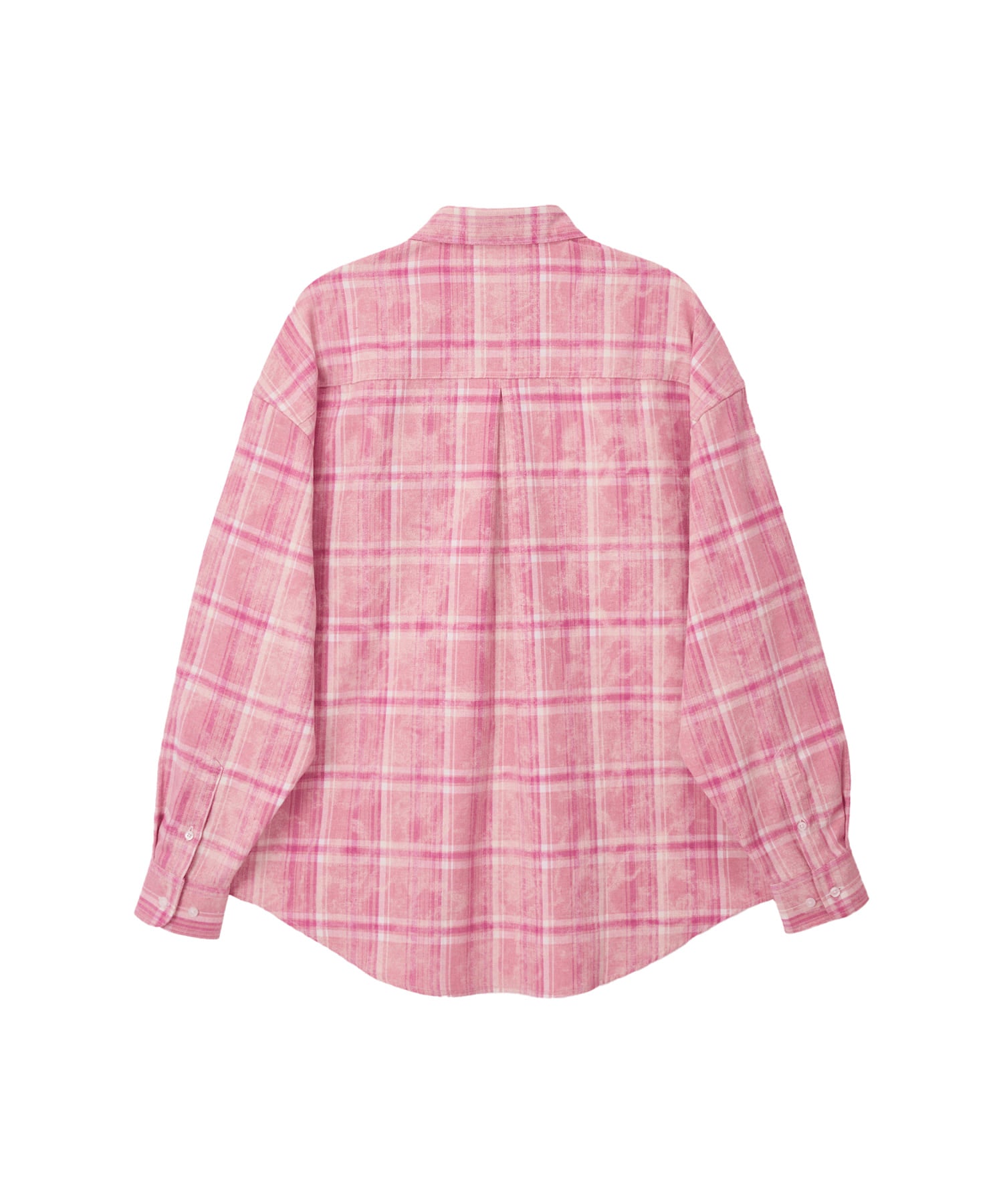 Bitter Cells Peach Check Shirt - Pink