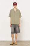 General Idea MAN Open Collar Half Shirt