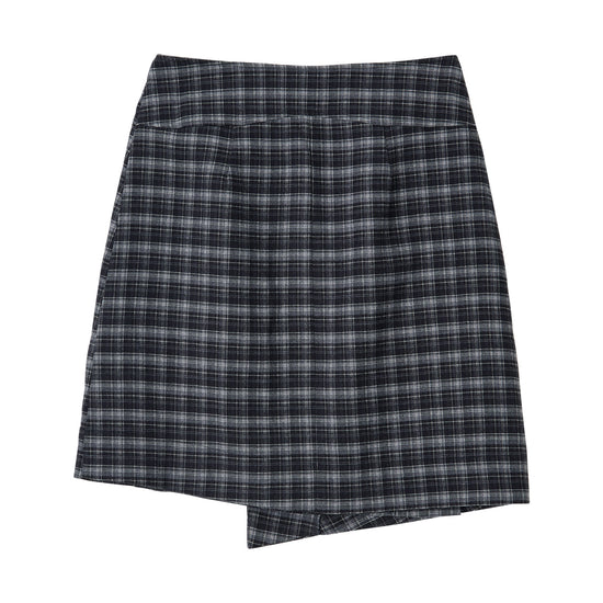 Bitter Cells Jane Check Wrap Skirt