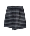 Bitter Cells Jane Check Wrap Skirt