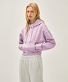 Marithé François Girbaud W DRAWING CLASSIC LOGO CROP HOODIE light heather gray