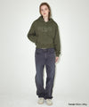 Mahagrid THIRD LOGO CROP HOODIE