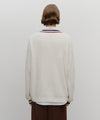 Marithé François Girbaud V Neck Knit Pullover Ivory