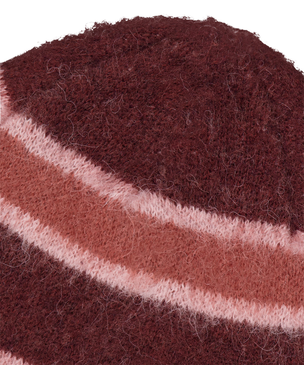 Mahagrid Hairy Stripe Beanie