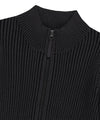 Mahagrid Two Tone Zip Up Cardigan