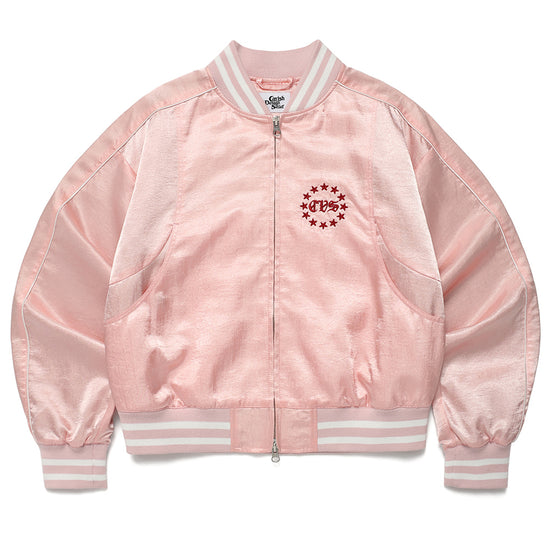 Cavish Women's Sideline Bomber Jacket in Pink
