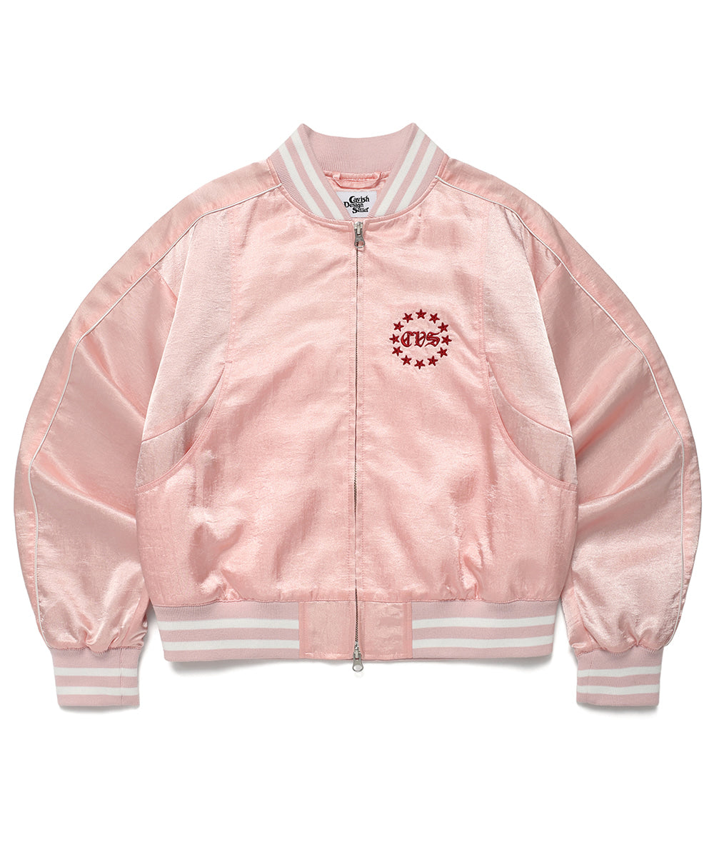 Cavish Women's Sideline Bomber Jacket in Pink