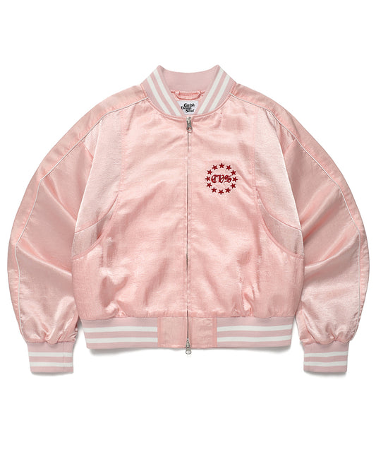Cavish Women's Sideline Bomber Jacket in Pink
