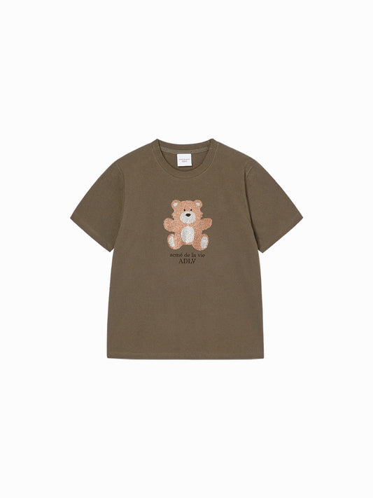 ADLV Woman Cubic Bear Short Sleeve T-Shirt
