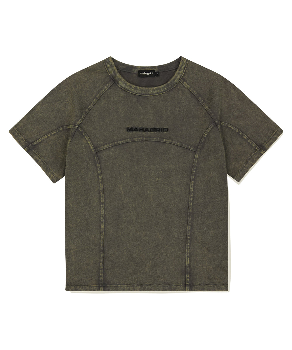 Mahagrid Washed Curved Tee