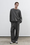 General Idea UNISEX Cotton Logo Wide Banding Pants