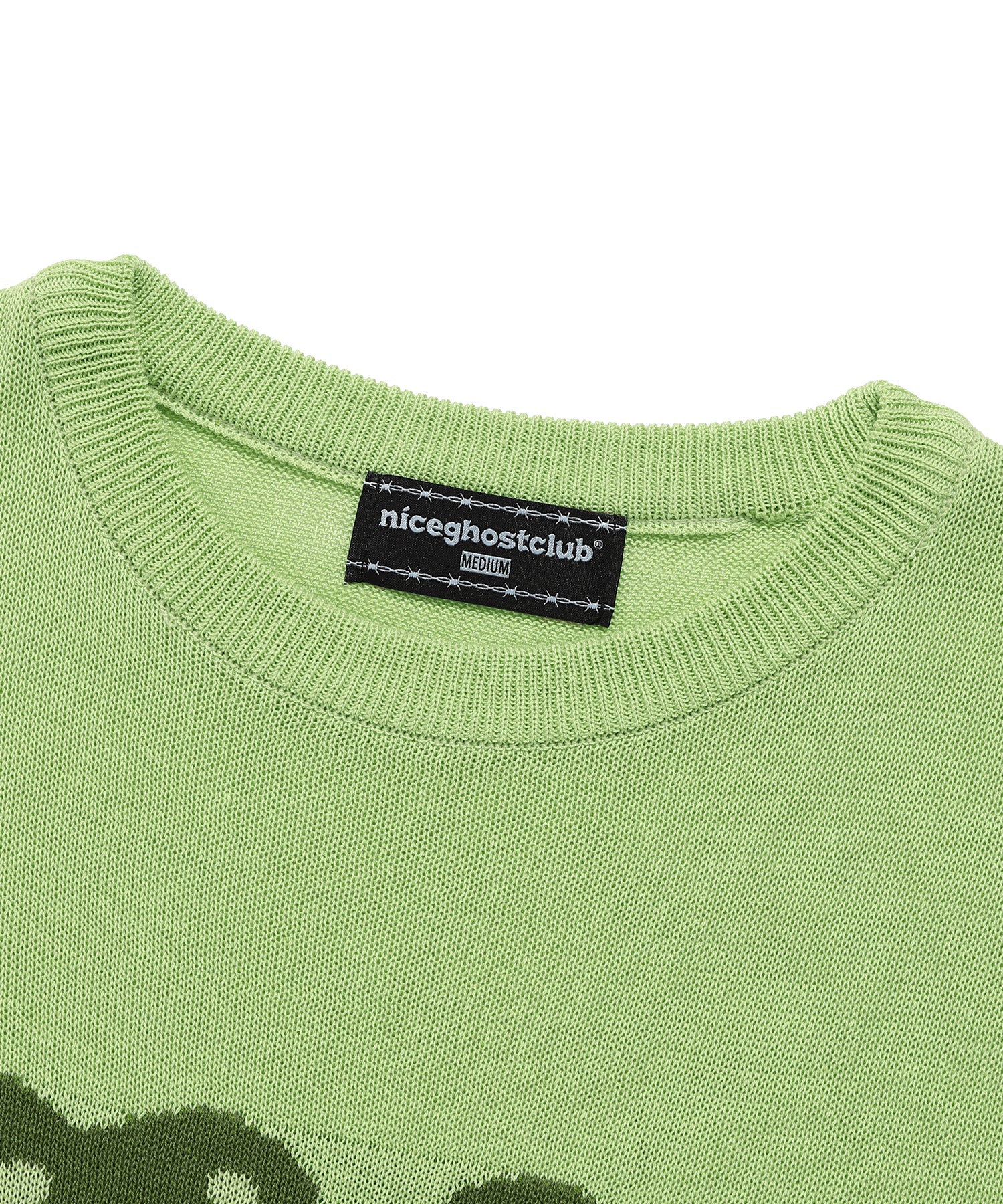 Nice Ghost Club Gummy Bear Summer Knit Half T-Shirt