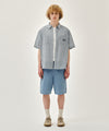 Marithé François Girbaud M CHECK HALF SLEEVE SHIRT