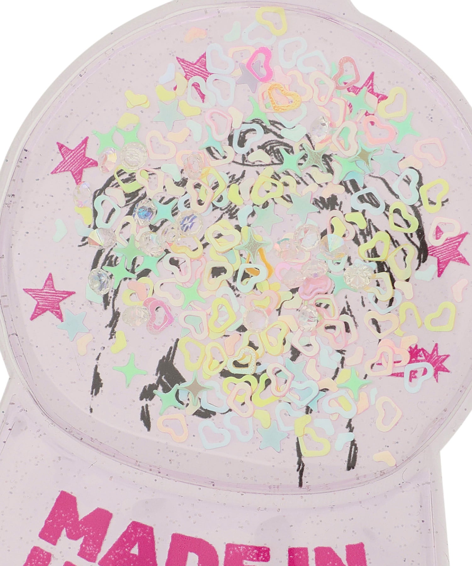 Nice Ghost Club Maniac Girl Snowball Key Chain [Pink]