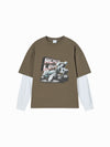 ADLV Racing Car Double Layer Long Sleeve T-Shirt
