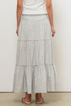 General Idea WOMAN Shirring Tiered Long Skirt