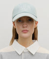 Marithé François Girbaud Denim Washing Classic Logo Covered Cap Light Blue
