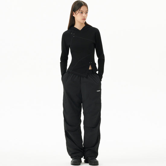 Mahagrid Curved Slim Hoodie
