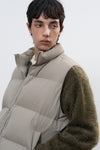 General Idea UNISEX Nylon Padding Vest [Ash Khaki]