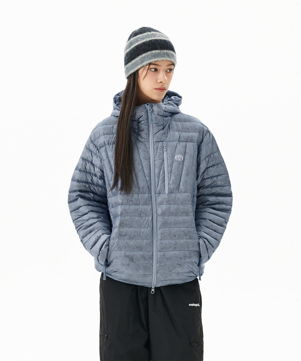 Mahagrid Light Hooded Down Puffer