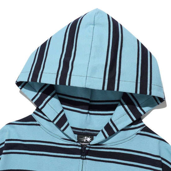 Nice Ghost Club Multi Stripe 3Star Hoodie Zip Up [Navy]