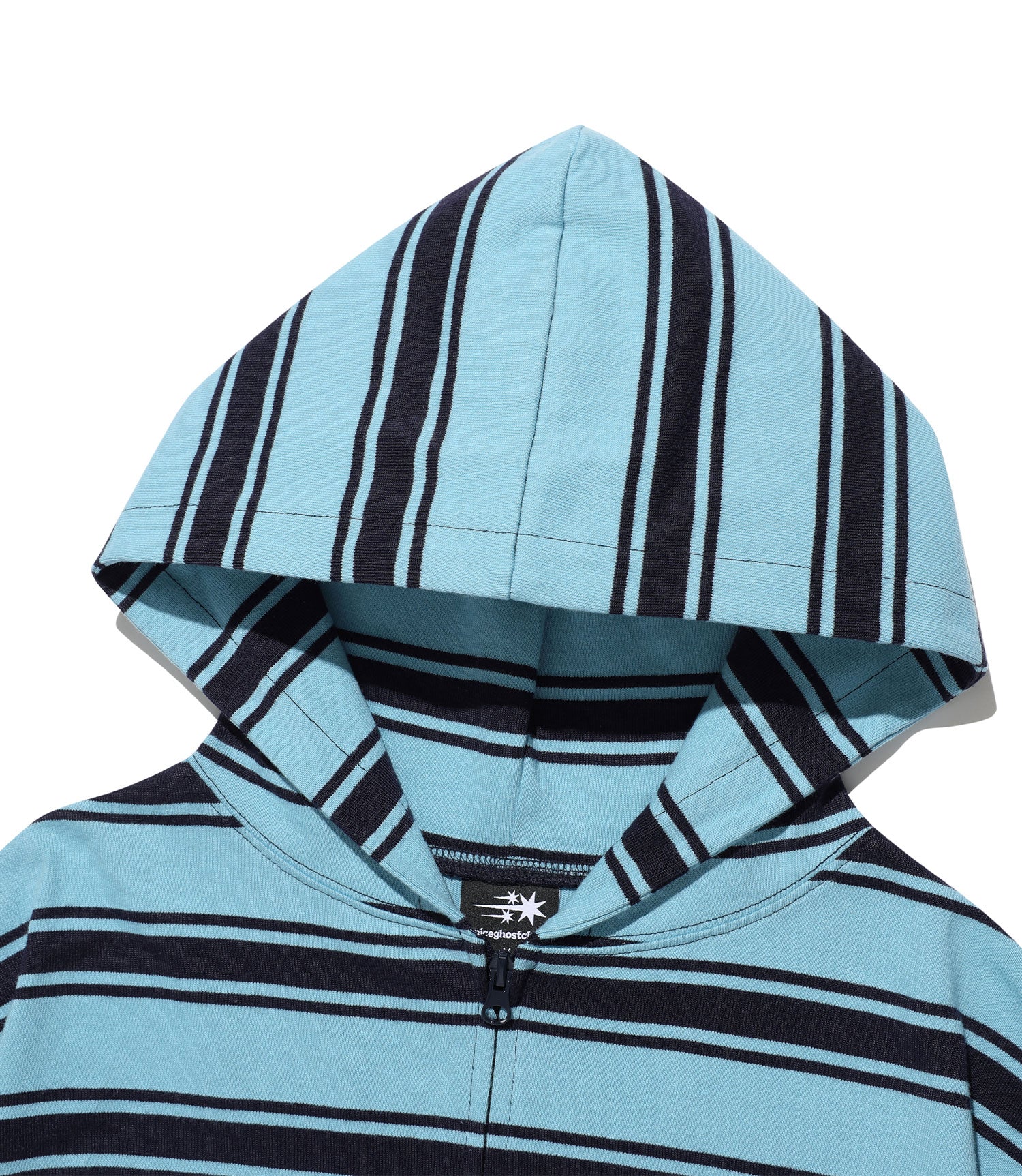 Nice Ghost Club Multi Stripe 3Star Hoodie Zip Up [Navy]