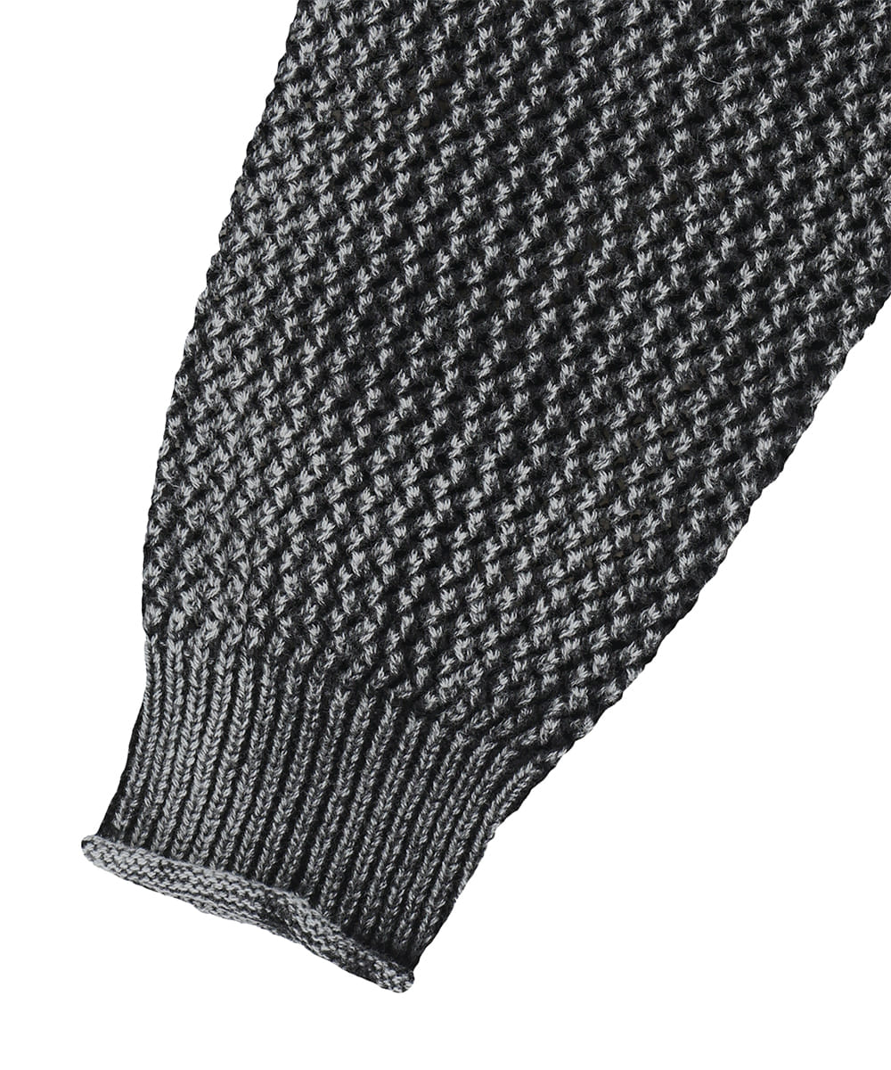 Mahagrid Pigment Mesh Zip Up Knit
