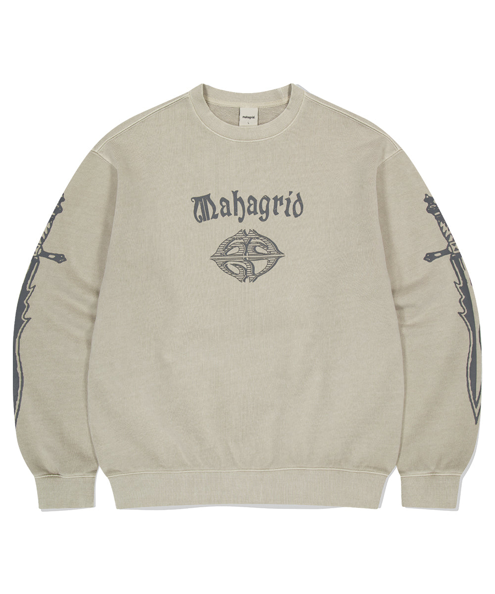 Mahagrid Dagger Pigment Sweatshirt in Khaki